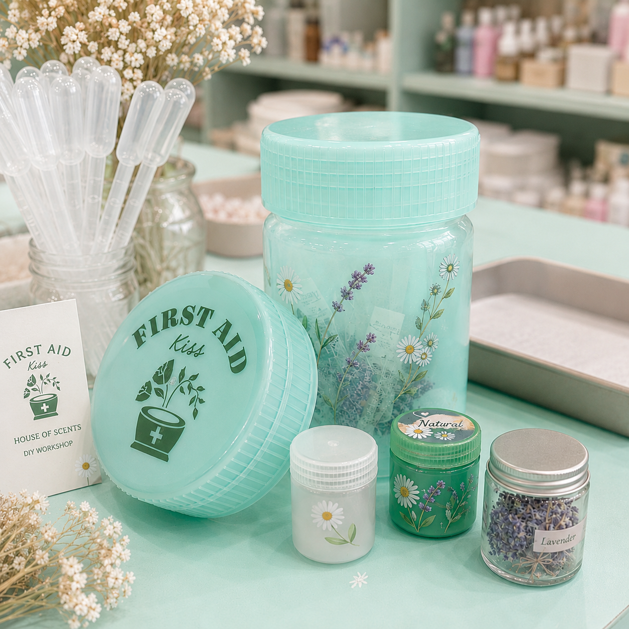 DIY Herbal Inhaler Workshop at First Aid Kiss Bangkok, make your own aromatic herbal inhaler